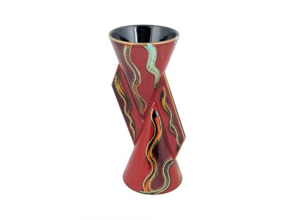 Anita Harris Art Pottery Vase Mystic Flame Design