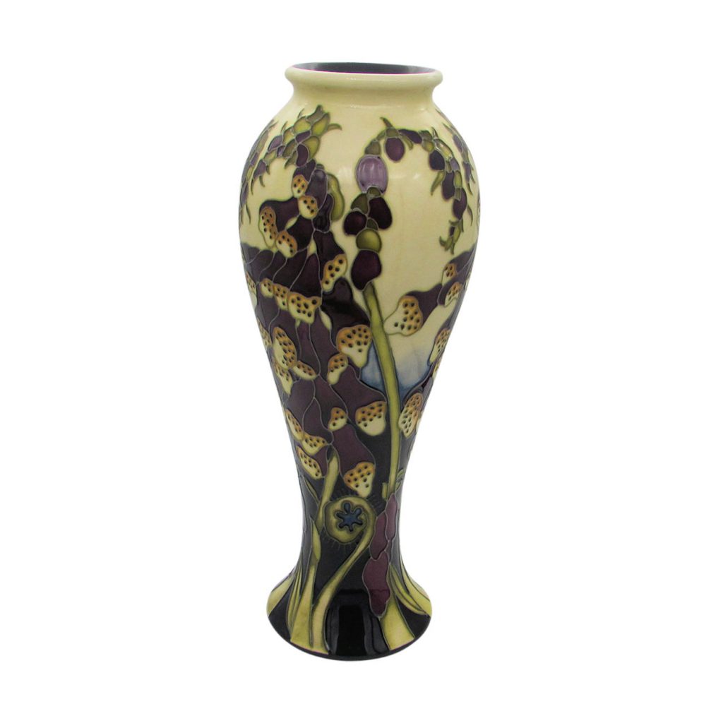 Fairies Foxglove Design Vase Moorcroft Pottery - Stoke Art Pottery