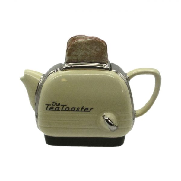 Toaster Styled Teapot Cream Colour Ceramic Inspirations