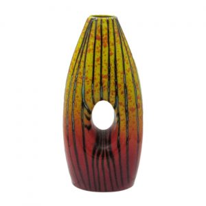 Brimstone Style Design Peephole Vase Anita Harris Art Pottery